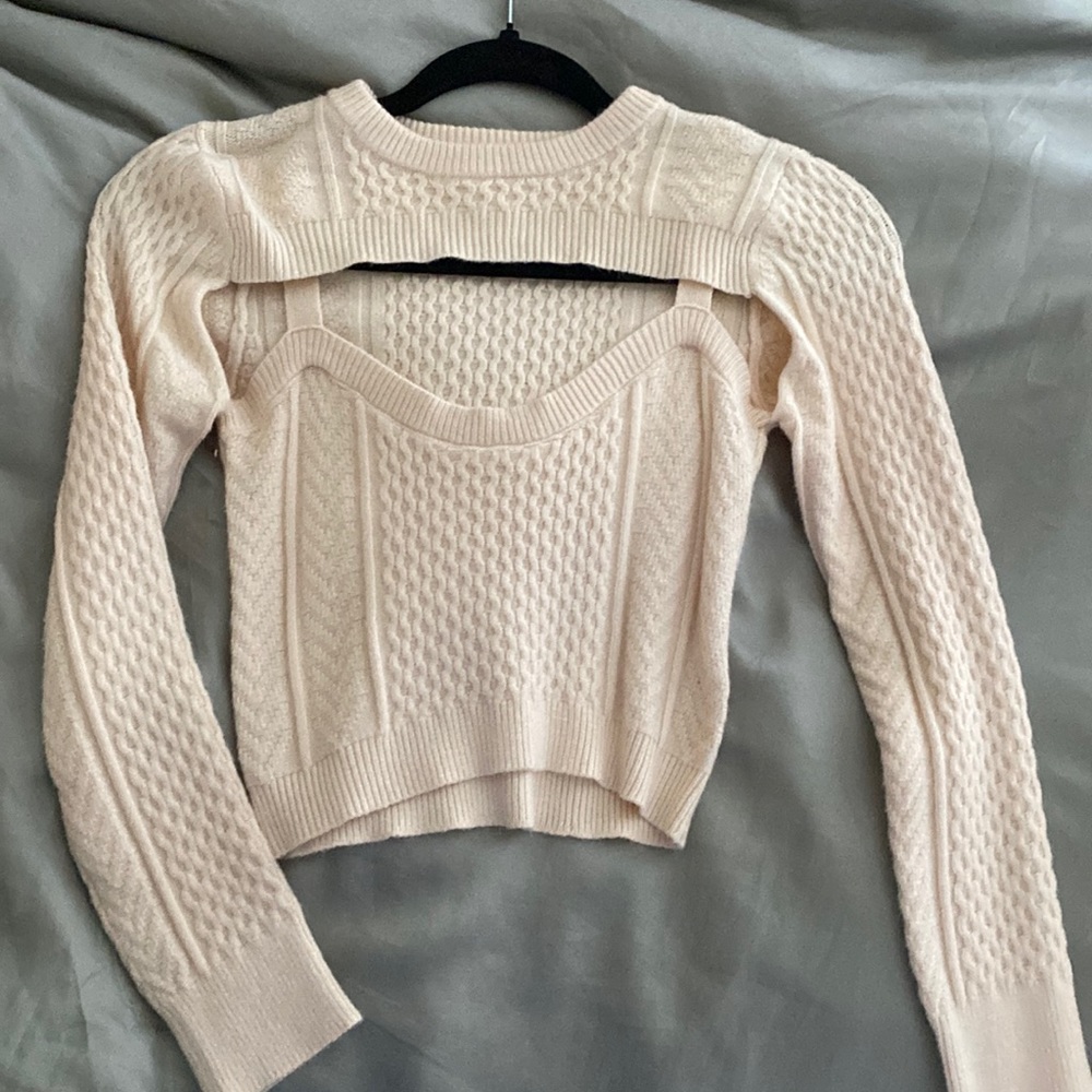 Cream sweater